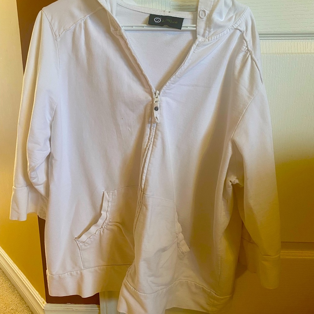 White Short Sleeve Jacket